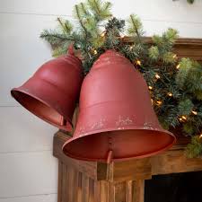 Great prices and selection of large bells. Red Metal Christmas Bells Iron Accents