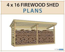 4x16 Firewood Shed Plans 2 Cord Wood