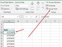 filter by quarter in pivot table with