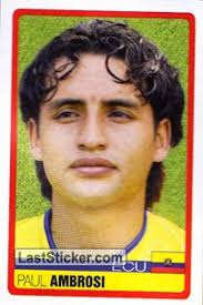 Paul Ambrosi (Ecuador). 155. Panini Copa América. Venezuela 2007 - 155