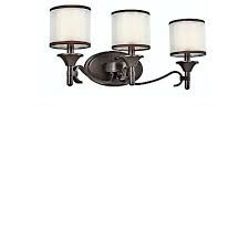 Lacey 3 Light 22 Wide Vanity Light Bathroom Fixture With Organza Shades And Diffusers Home Interiors And Beyond