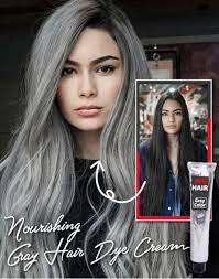Give your hair endless shades of silver with white smokey grey colour permanent conditioning hair dye. Nourishing Gray Hair Dye Cream Shop Fluffyberry