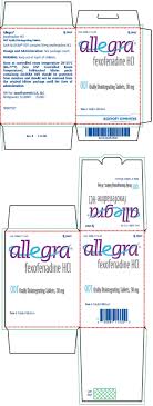 allegra package insert prescribing