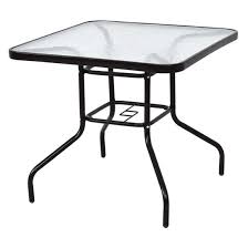 Outdoor Patio Tempered Glass Coffee Table