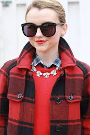 How To Style A Red Buffalo Check Coat