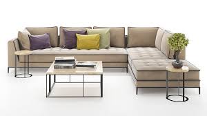 corner sofa set with table and plant