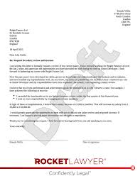 pay rise request letter template
