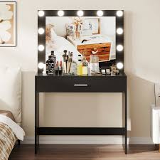modern makeup vanity table with 3 color