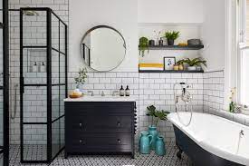 clean bathroom tiles with baking soda