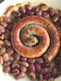 italian sausage roasted together with