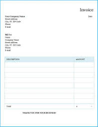 New Invoice Form Template To Create Your Own Invoices