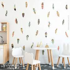 Feathers Wall Decal Feather Wall