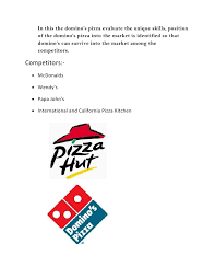 Dominos Pizza Organisational Structure Essay Sample