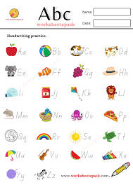 alphabet handwriting worksheets a to z