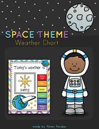 Space Theme Weather Chart Classroom Decor