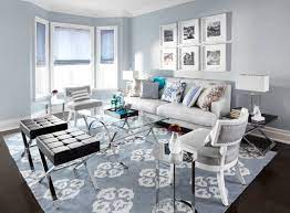 blue grey walls living room ideas