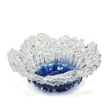 Blue Glass Vintage Scandinavian Bowl