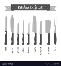types of kitchen knives set royalty