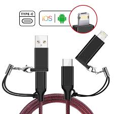 Amazon Com Unitron World Universal 4 In 1 3ft Multi Charger Cable Usb C And Micro Usb Cable Ps4 And Nintendo Switch Charging Cable Compatible With Iphone Android Phones