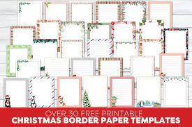 30 free printable christmas border