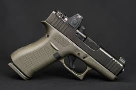 glock 43x od gunmetal frame w trijicon