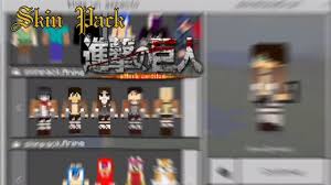 Browse and download minecraft aot skins by the planet minecraft community. Minecraft 1 2 X Skin Pack 4d Attack On Titan V1 Youtube