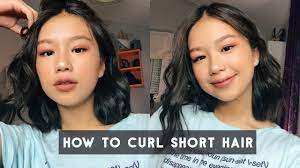 Korean hairstyle for round face How To Curl Short Hair Effortless Curls Youtube