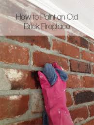 How To Paint A Brick Fireplace With