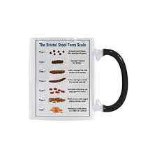 Amazon Com Funny Poop Coffee Mug Bristol Stool Chart
