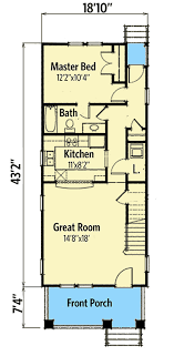 3 Bedroom Bungalow Plan For A Narrow
