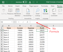 How To Hide Formulas In Excel And Only