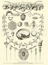 ancient roman jewellery stock image