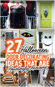 27 decorative halloween door ideas