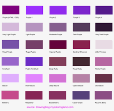 Shades Of Purple Color Purple Colour