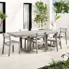 Select from a wide range of dining tables and chairs (round, rectangle, big, small, wooden, glass, etc.) at best and reasonable prices. Portside Outdoor Expandable Dining Table Textilene Chairs Set