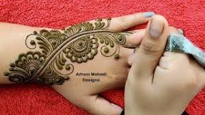Browse henna mehndi designs images. New Stylish Gol Tikki Mehndi Design Easy Mehndi Design For Back Hand Arham Mehndi Designs