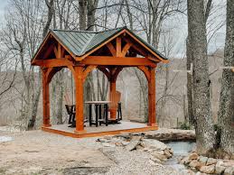 wood pavilion kits amish timber