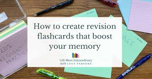 how to create revision flashcards that