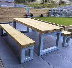 Table And Benches Garden Furniture