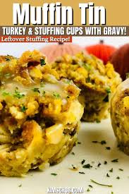 in tin turkey stuffing cups with