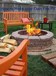 how to make a fire pit in your backyard