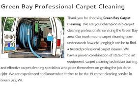 green bay carpet cleaning reviews