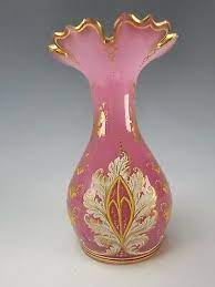 Antique Bohemian Or French Pink Opaline