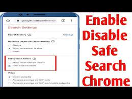 google chrome chrome safesearch