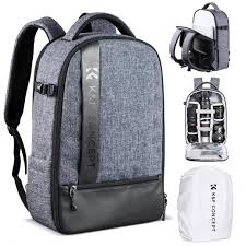 large camera backpack dslr slr camera bag fits 14 15 inch laptop 15l with tripod holder laptop compartment compatible with canon nikon sony olympus