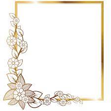 wedding invitation border png vector