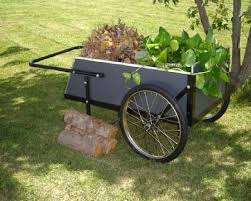 2 Wheel Wooden Garden Cart Ergonomic