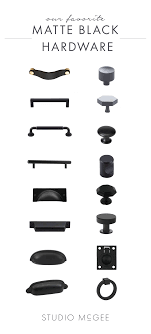 Maybe you would like to learn more about one of these? Matte Black Hardware Round Up Studio Mcgee Matte Black Kitchen Black Cabinet Hardware Black Door Handles