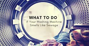 washing machine smells like sewage