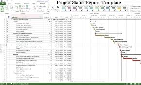 Project Status Report Template Excel Software Development